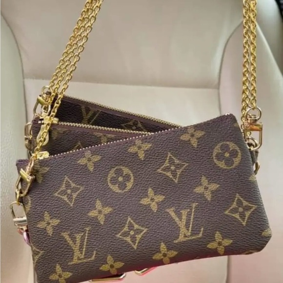 Up cycled Double Sided Louis Crossbody - Picture 2 of 2